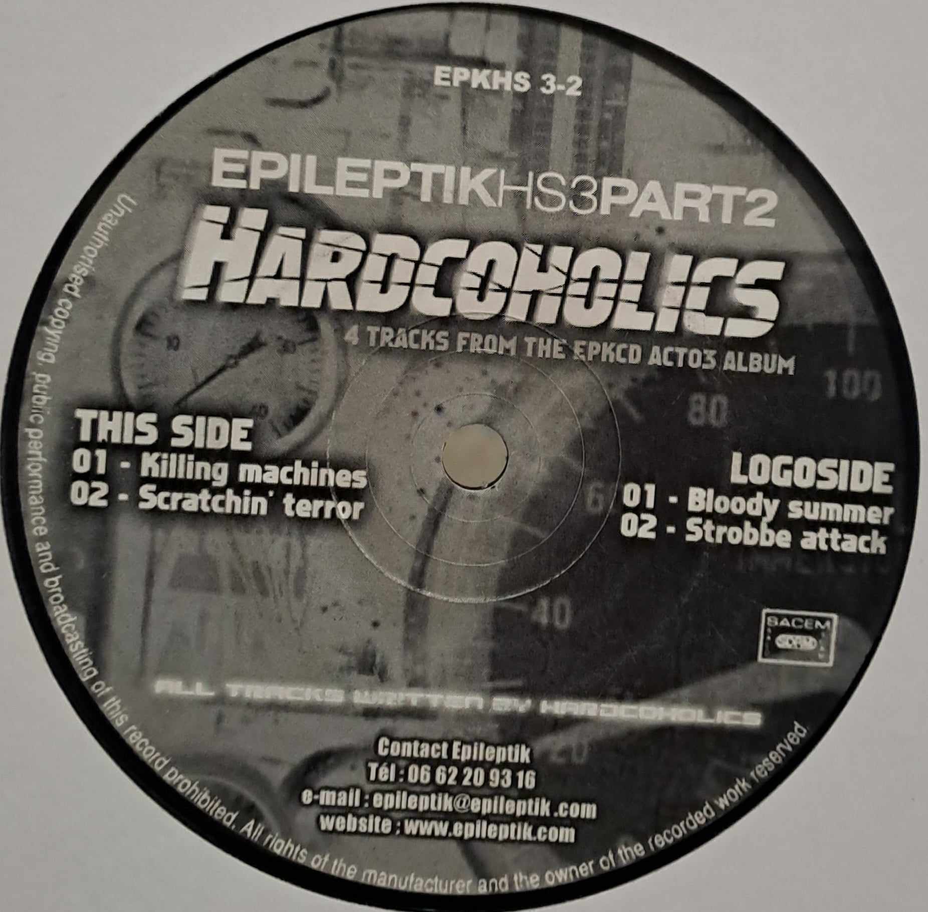 Epileptik HS 3-2 - vinyle hardcore